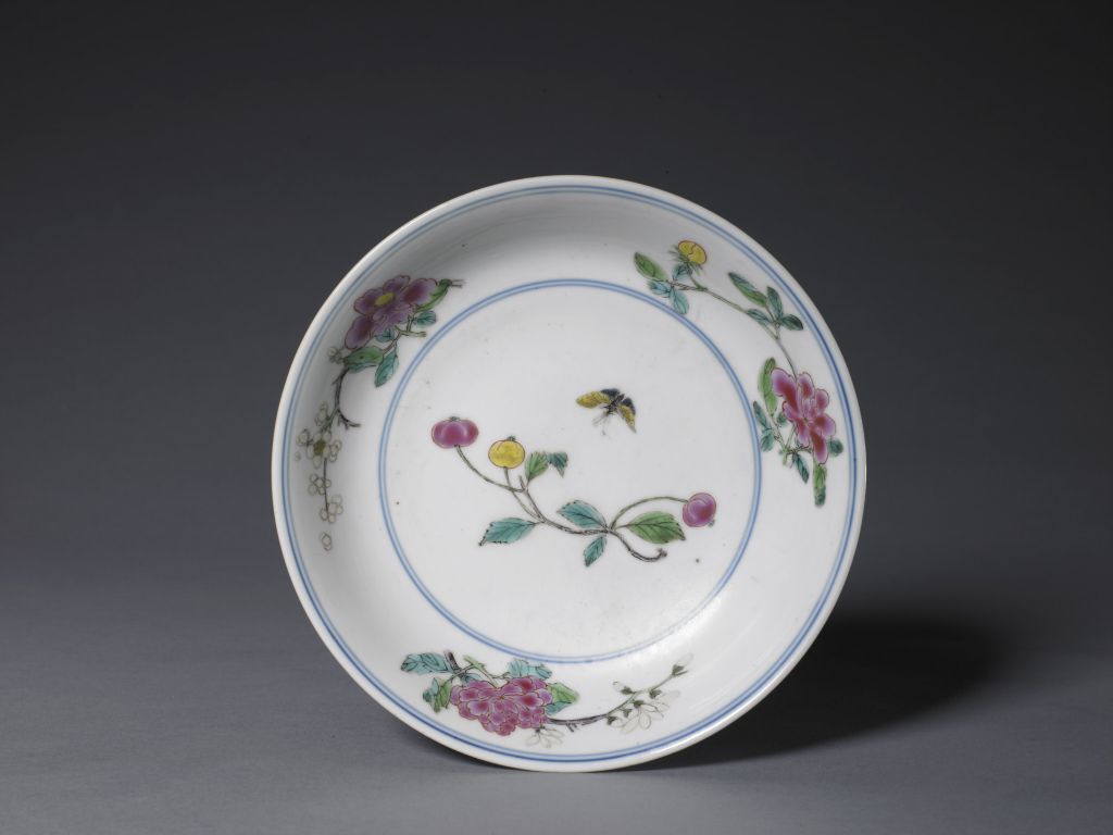 图片[1]-Pastel butterfly plate-China Archive